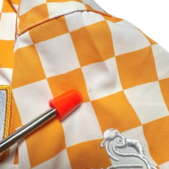 Trailer Park Golf Club | Men | Vol Gold Checker Member Golf Polo Shirt | Medium - Picture 13 of 15